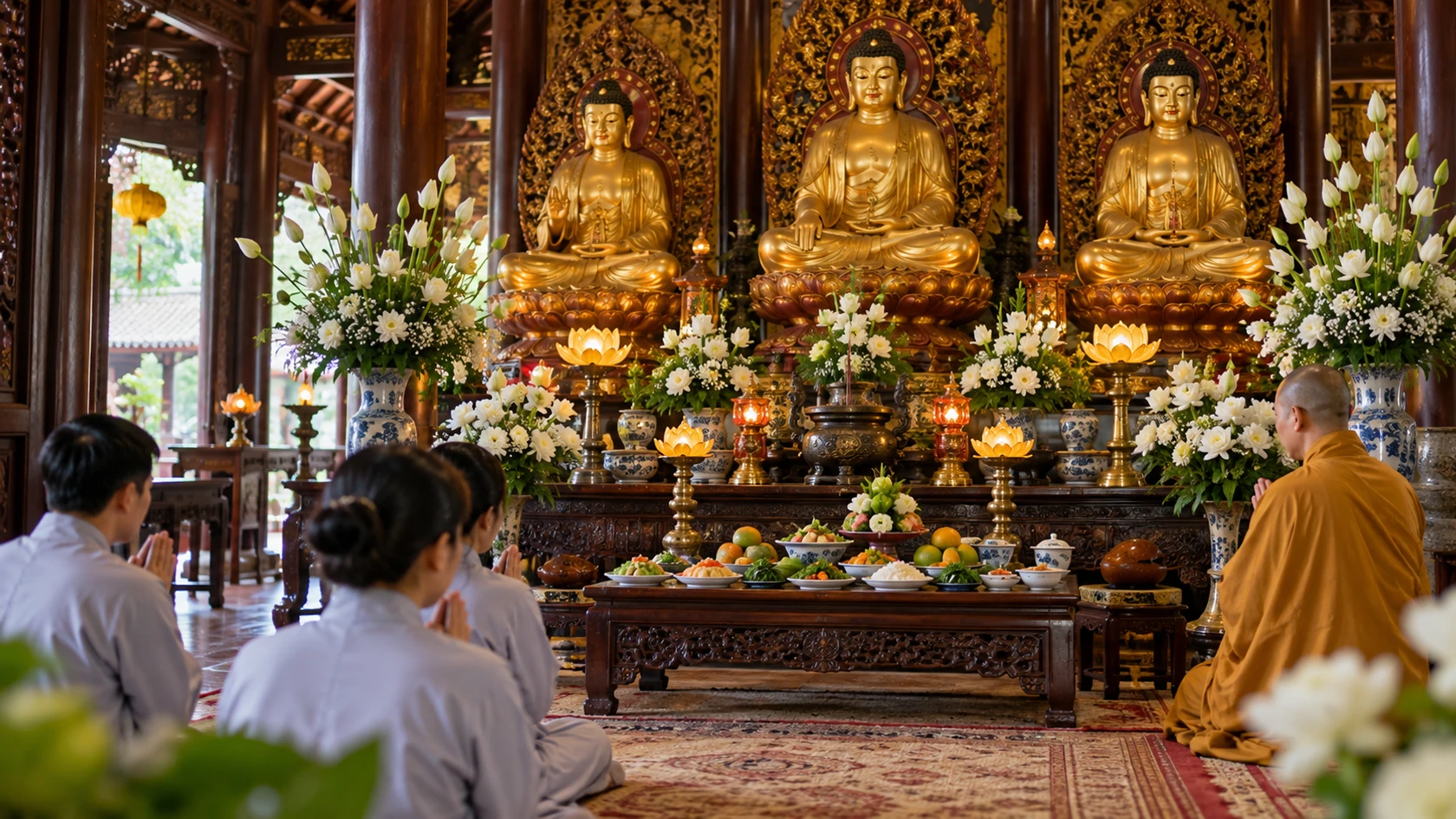 Văn khấn ban Tam Bảo