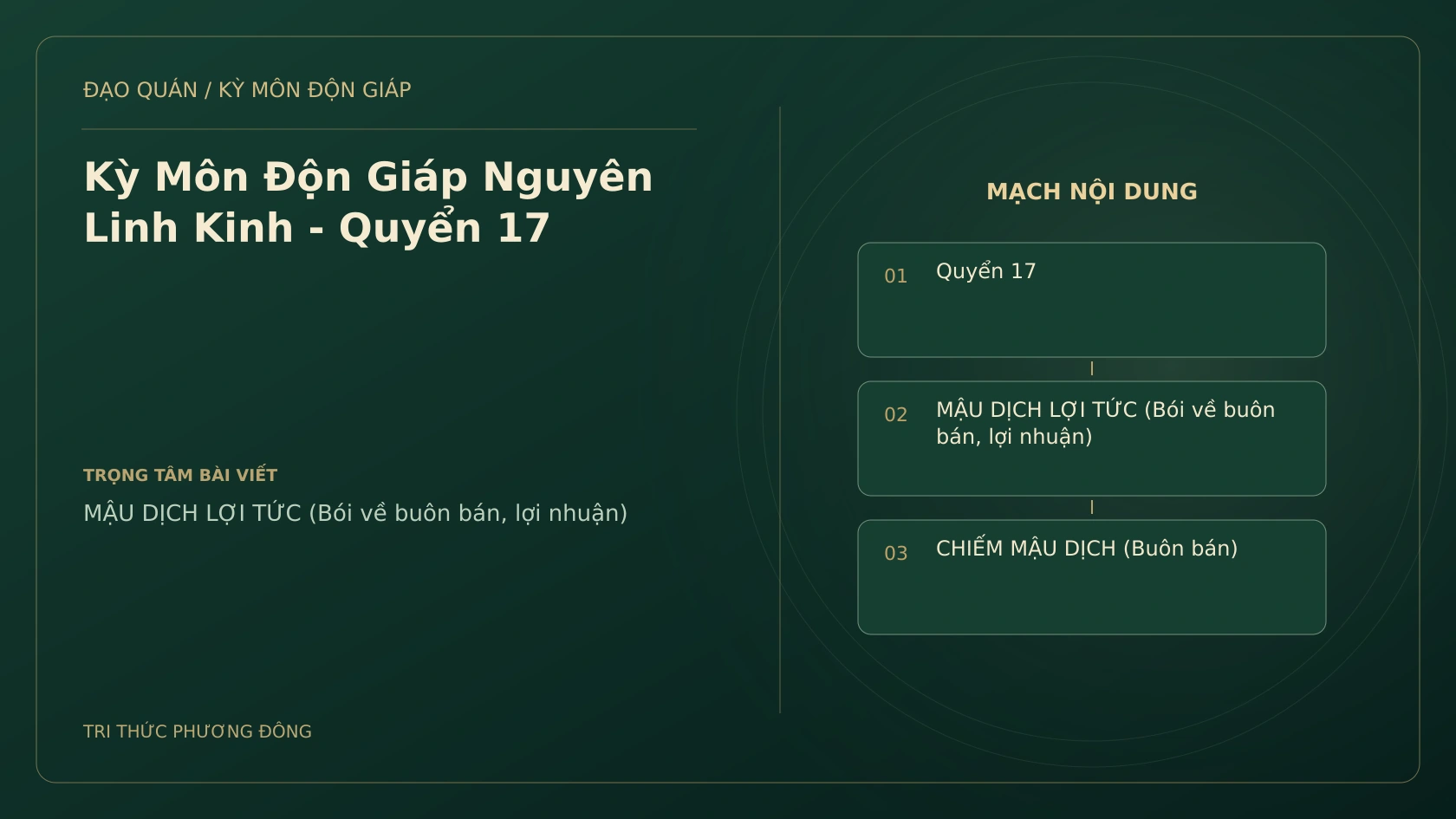 Kỳ Môn Độn Giáp Nguyên Linh Kinh - Quyển 17