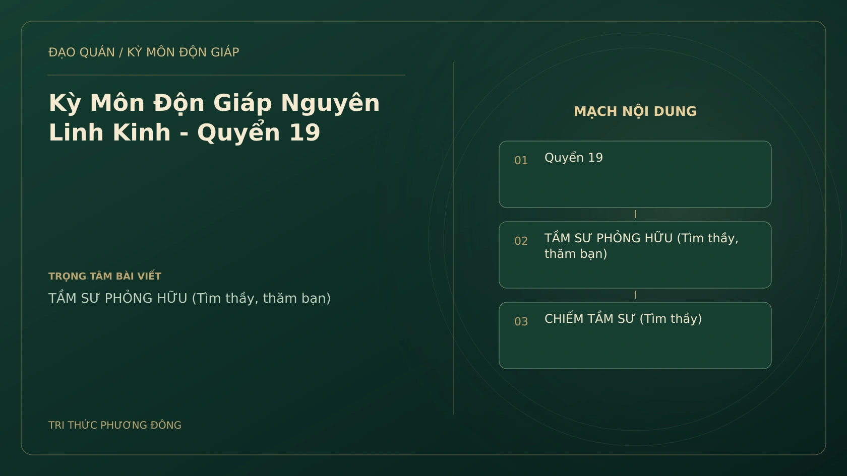 Kỳ Môn Độn Giáp Nguyên Linh Kinh - Quyển 19
