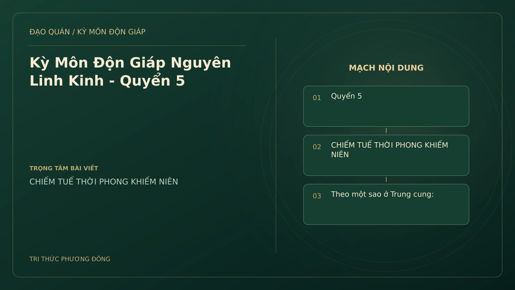 Kỳ Môn Độn Giáp Nguyên Linh Kinh - Quyển 5