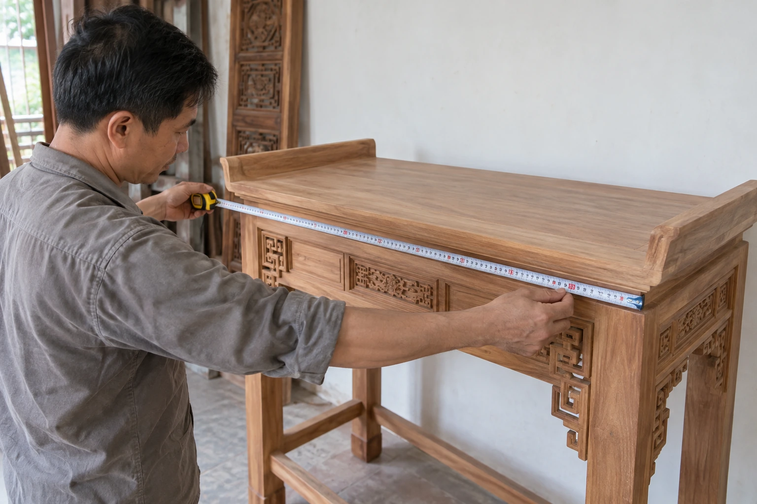 Thước 38,8 cm: mười cung và quy ước âm phần — ảnh minh họa chân thực được tạo sinh